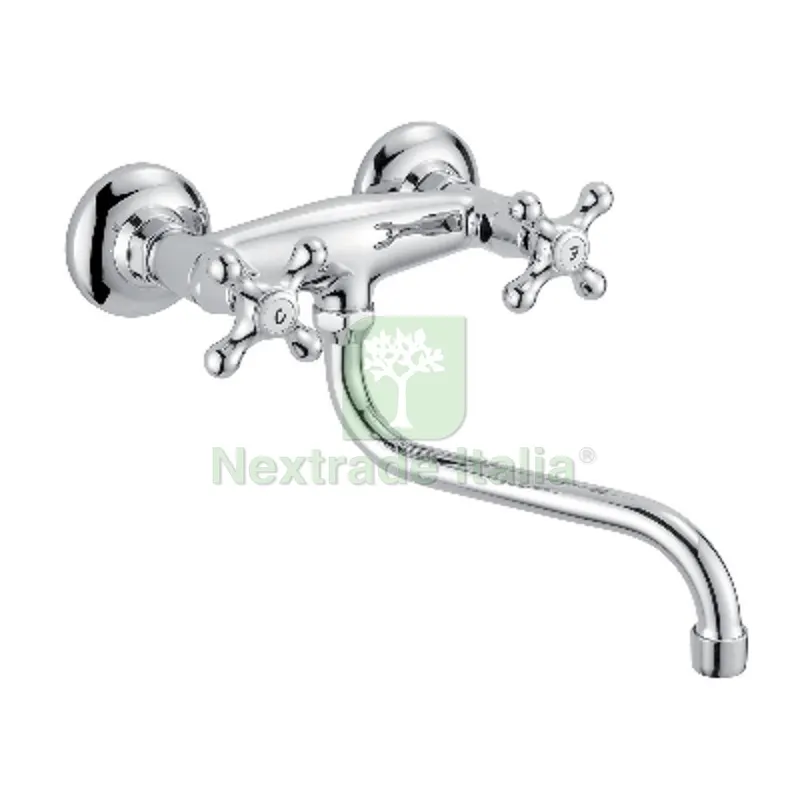 GRUPPO LAVELLO A MURO SERIE MAREA Cromo — Sanitari e ceramiche — rif. FERX.DIA232-R550-C GRUPPO LAVELLO A MURO SERIE MAREA Cromo — Sanitari e ceramiche — rif. FERX.DIA232-R550-C