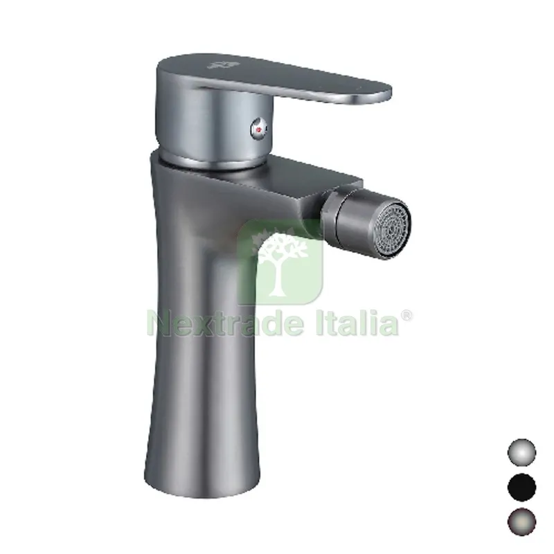 MISCELATORE MONOCOMANDO BIDET SERIE LIZZY Nero opaco — Rubinetti e valvole — rif. FERX.DIA234-L120-NE