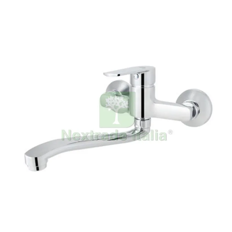 MISCELATORE MONOCOMANDO LAVELLO A MURO MARGOT Cromo — Rubinetti e valvole — rif. FERX.DIA234-M150-CR