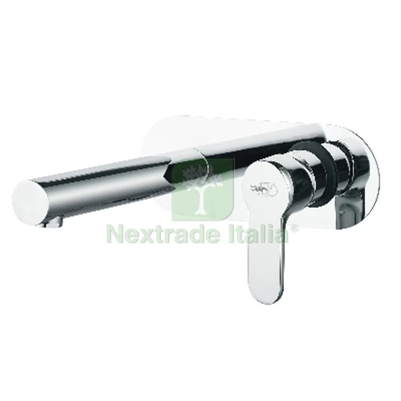 MISCELATORE MONOCOMANDO LAVABO A MURO SERIE PACO Cromo — Rubinetti e valvole — rif. FERX.DIA234-P112-CR MISCELATORE MONOCOMANDO LAVABO A MURO SERIE PACO Cromo — Rubinetti e valvole — rif. FERX.DIA234-P112-CR