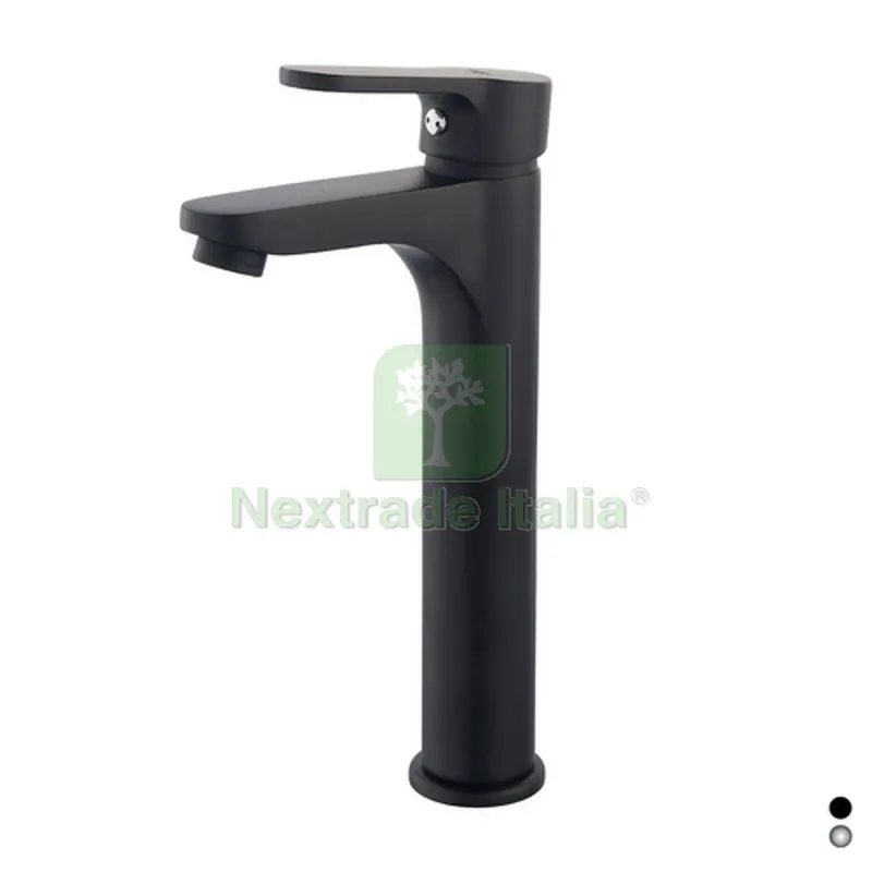 MISCELATORE MONOCOMANDO LAVABO ALTO CM 23,5 SERIE PACO Cromo — Rubinetti e valvole — rif. FERX.DIA234-P113-CR