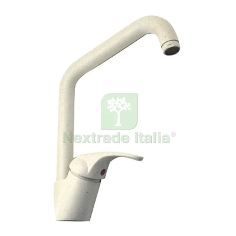 MISCELATORE LAVELLO CANNA GIREVOLE MOD. QUADRO SERIE MARZIA Granito Avena — Rubinetti e valvole — rif. FERX.DIA239-R063-GA MISCELATORE LAVELLO CANNA GIREVOLE MOD. QUADRO SERIE MARZIA Granito Avena — Rubinetti e valvole — rif. FERX.DIA239-R063-GA