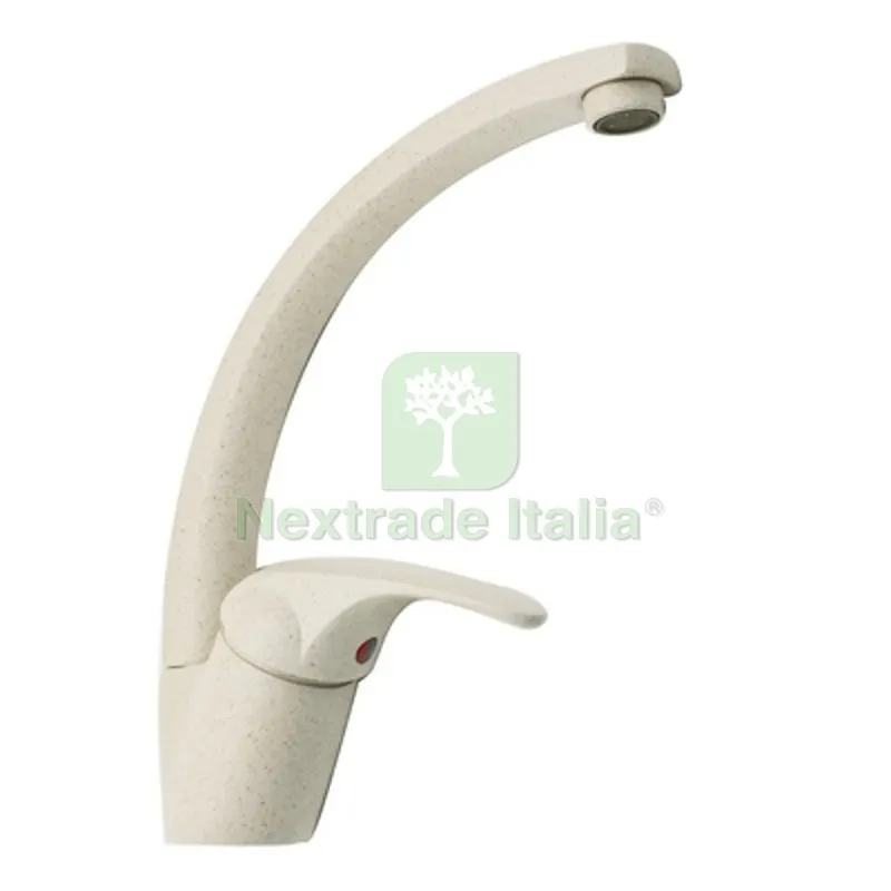 MISCELATORE LAVELLO CANNA ALTA GIREVOLE SERIE MARZIA Granito Avena — Rubinetti e valvole — rif. FERX.DIA239-R065-GA MISCELATORE LAVELLO CANNA ALTA GIREVOLE SERIE MARZIA Granito Avena — Rubinetti e valvole — rif. FERX.DIA239-R065-GA