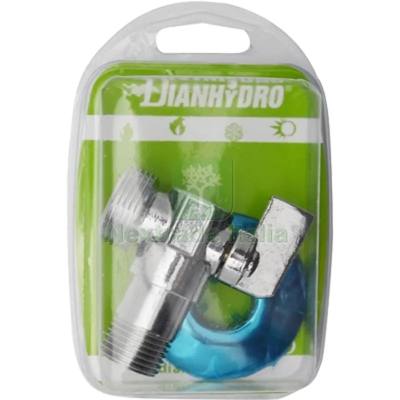 RUBINETTO A SFERA PER LAVATRICE BLISTER 1/2x3/4 — Rubinetti e valvole — rif. FERX.DIA240-910Y
