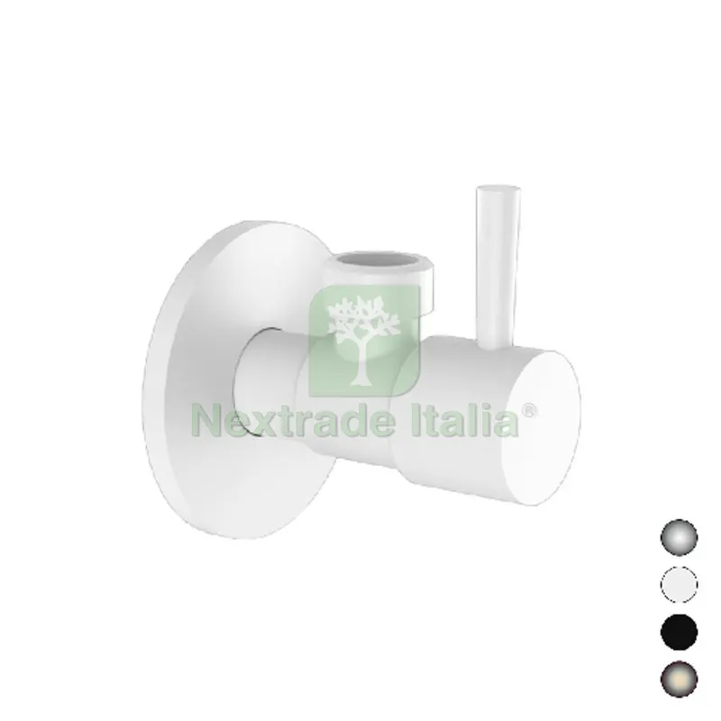 RUBINETTO SOTTOLAVABO D'ARREDO MOD. "MINIMAL" 1/2x10 Nero Opaco 1/2x1/2 — Rubinetti e valvole — rif. FERX.DIA240-9350-NO12