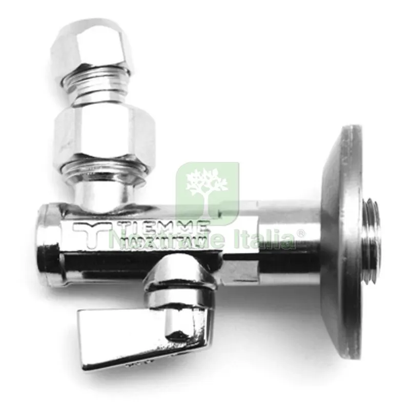 Rubinetto Sottolavabo con Filtro a Snodo e Rosone Tiemme 1/2"x 10 — Rubinetti e valvole — rif. FERX.DIA240-936 Rubinetto Sottolavabo con Filtro a Snodo e Rosone Tiemme 1/2"x 10 — Rubinetti e valvole — rif. FERX.DIA240-936