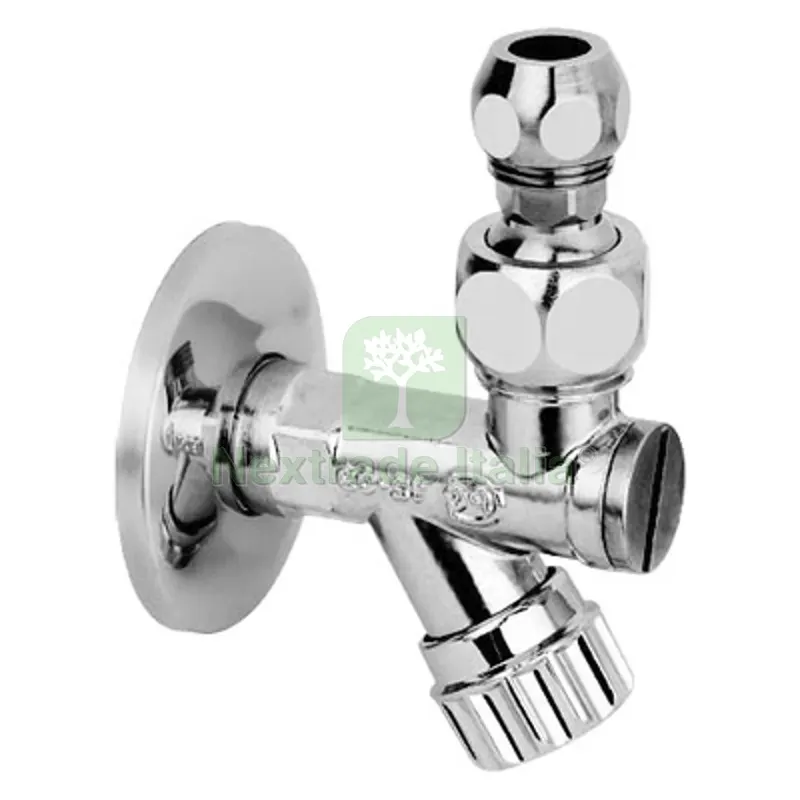 RUBINETTO SOTTOLAVABO A VITONE CON FILTRO A SNODO BUGATTI 1/2" — Rubinetti e valvole — rif. FERX.DIA240-938