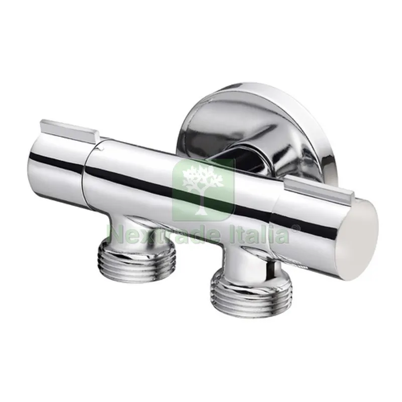 RUBINETTO MINIMALE DOPPIO COMPATTO 1/2 x 3/4 X 3/4 — Rubinetti e valvole — rif. FERX.DIA240-X22 RUBINETTO MINIMALE DOPPIO COMPATTO 1/2 x 3/4 X 3/4 — Rubinetti e valvole — rif. FERX.DIA240-X22