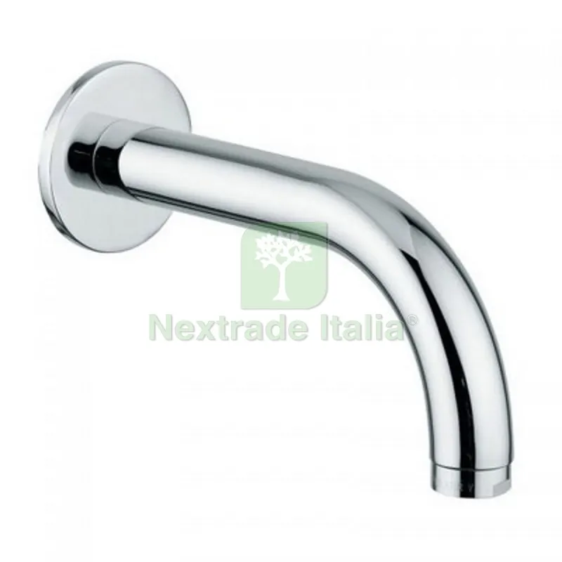 BOCCA DI EROGAZIONE MINIMALE FISSA A PARETE 1/2 L. 16 cm — Rubinetti e valvole — rif. FERX.DIA242-1615