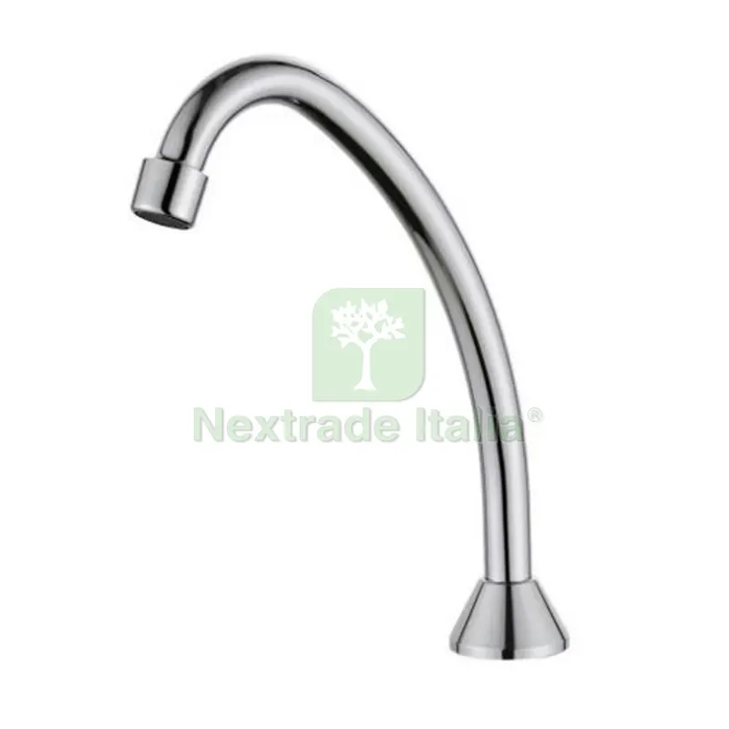 Bocca Monoforo Curva per Rubinetti Step Cromo — Tubi e raccordi — rif. FERX.DIA242-DP03002