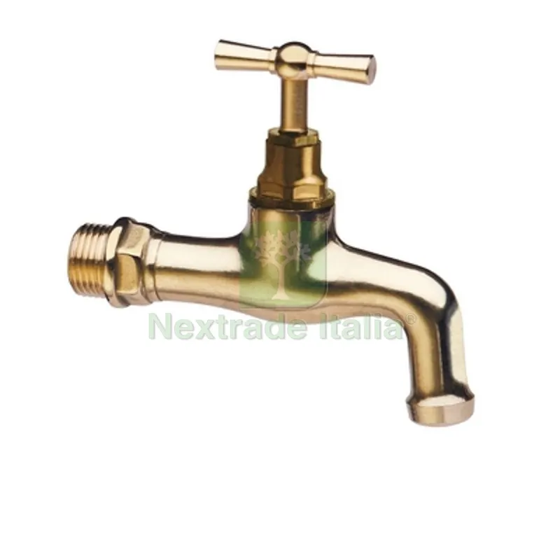 RUBINETTO CURVO IN OTTONE LUCIDATO 1/2" (DN 15) — Rubinetti e valvole — rif. FERX.DIA244-305-04 RUBINETTO CURVO IN OTTONE LUCIDATO 1/2" (DN 15) — Rubinetti e valvole — rif. FERX.DIA244-305-04