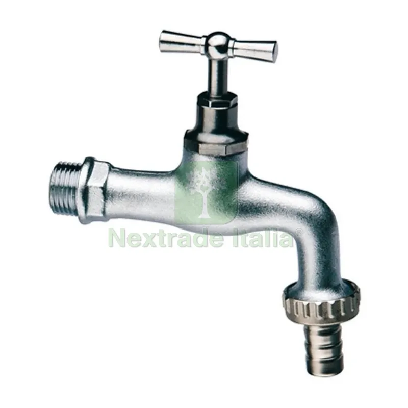 RUBINETTO PORTAGOMMA IN OTTONE CROMATO/SABBIATO 3/4" (DN 20) — Tubi e raccordi — rif. FERX.DIA244-306-05