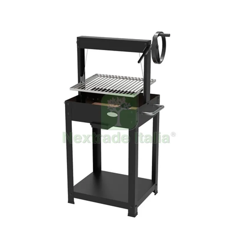 Griglia BBQ Argentino cm 46x46x121 — Tempo libero outdoor — rif. FERX.DIA244-B8012 Griglia BBQ Argentino cm 46x46x121 — Tempo libero outdoor — rif. FERX.DIA244-B8012