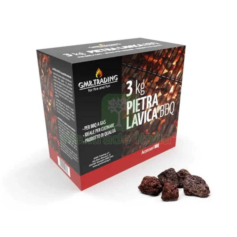Pietra di Lava 3KG per BBQ a GAS - — Tempo libero outdoor — rif. FERX.DIA244-B804