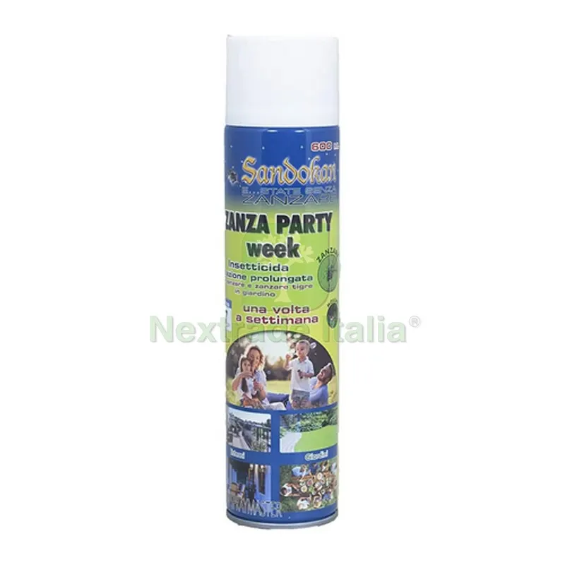 INSETTICIDA EFFETTO ABBATTENTE "ZANZA PARTY" 600 ml — Protezione piante e sementi — rif. FERX.DIA244-G7226