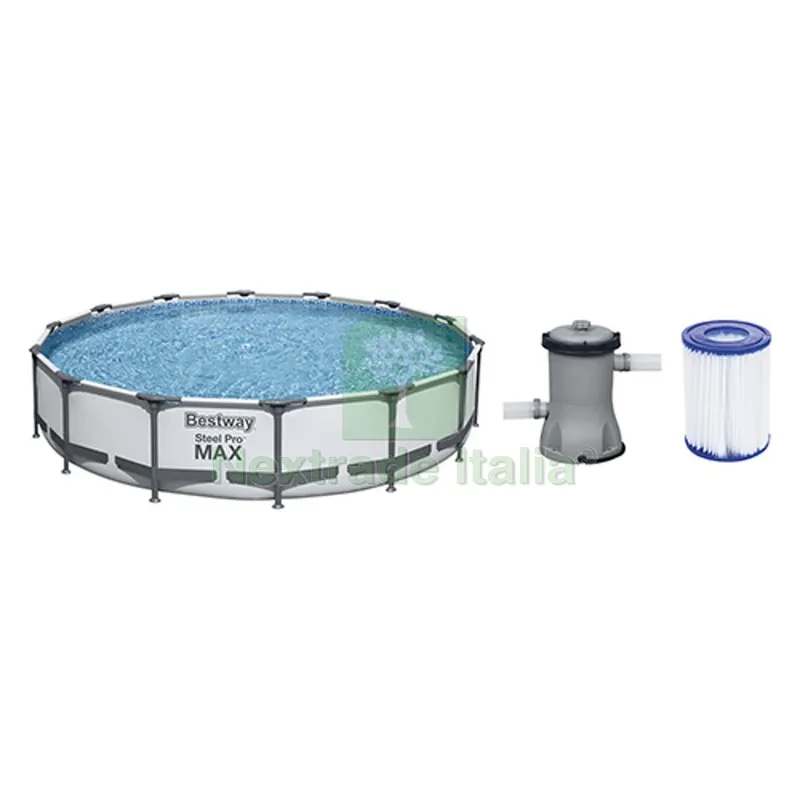 Piscina Steel Pro Max Fuori Terra Rotonda cm 427 x 84 — Tempo libero outdoor — rif. FERX.DIA244-GB56595 Piscina Steel Pro Max Fuori Terra Rotonda cm 427 x 84 — Tempo libero outdoor — rif. FERX.DIA244-GB56595