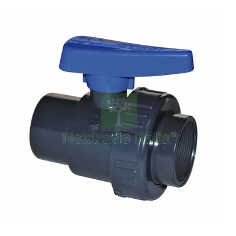 VALVOLA A SFERA MONOGHIERA IN PVC CON FILETTO FF 2"1/2 — Rubinetti e valvole — rif. FERX.DIA244-H301-11 VALVOLA A SFERA MONOGHIERA IN PVC CON FILETTO FF 2"1/2 — Rubinetti e valvole — rif. FERX.DIA244-H301-11