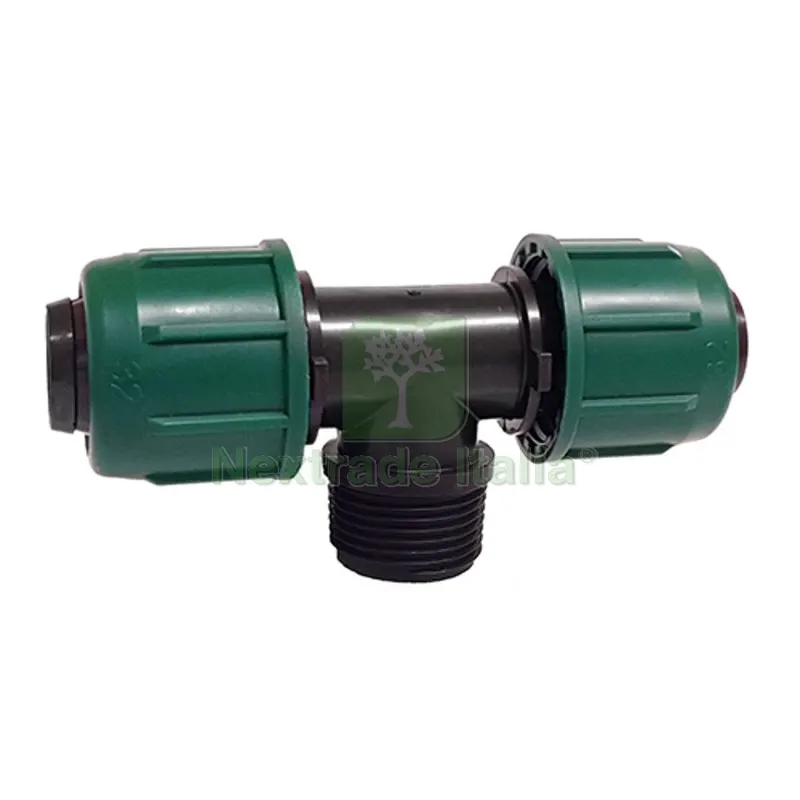 TEE FILETTATA MASCHIO 16 x 1/2" x 16 — Tubi e raccordi — rif. FERX.DIA244-H816-0416