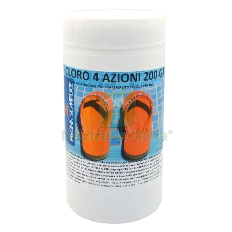 CLORO 4 AZIONI IN PASTIGLIE DA 200GR PER PISCINE 1 Kg — Piscine e strutture — rif. FERX.DIA244-L1215-01 CLORO 4 AZIONI IN PASTIGLIE DA 200GR PER PISCINE 1 Kg — Piscine e strutture — rif. FERX.DIA244-L1215-01