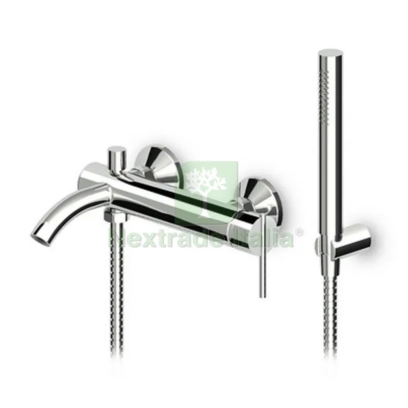MONOCOMANDO VASCA DOCCIA ESTERNO C/ACCESSORI SERIE ZXS Cromo — Rubinetti e valvole — rif. FERX.DIA250-X130