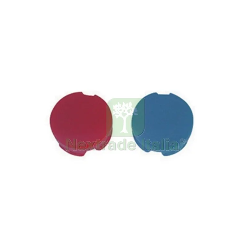 6PZ Placchette Rosso/Blu per Maniglie Zucchetti - — Maniglie e pomelli — rif. FERX.DIA266-99467