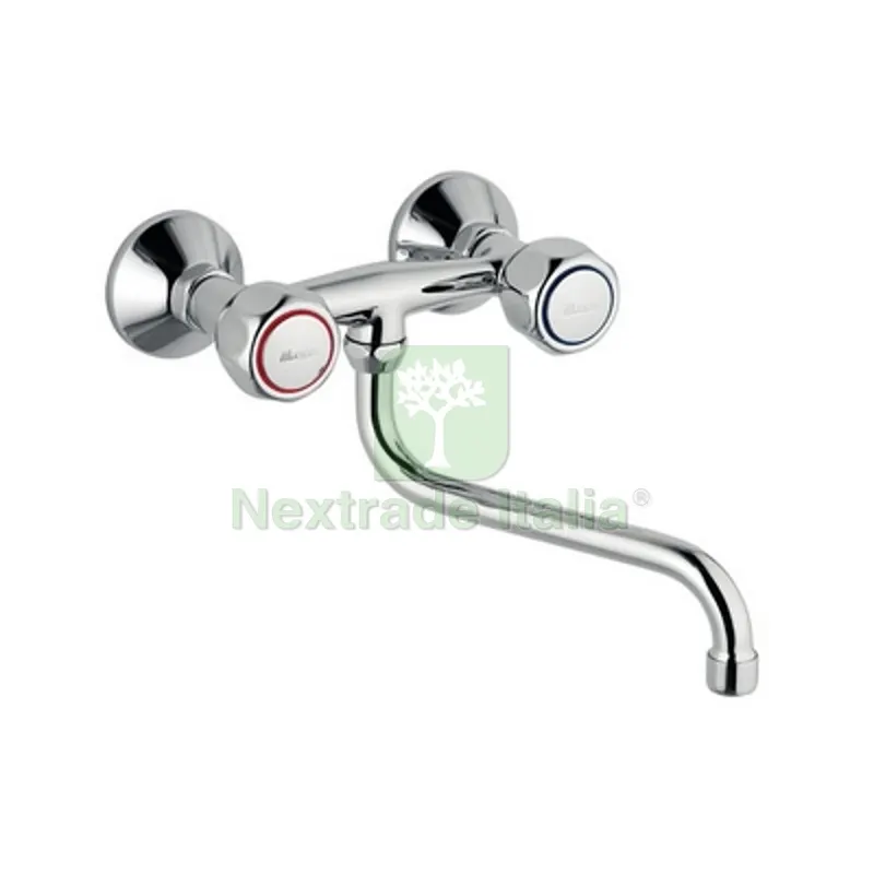 GRUPPO LAVELLO A PARETE LINEA DOMINO Cromo — Sanitari e ceramiche — rif. FERX.DIA272-D150 GRUPPO LAVELLO A PARETE LINEA DOMINO Cromo — Sanitari e ceramiche — rif. FERX.DIA272-D150
