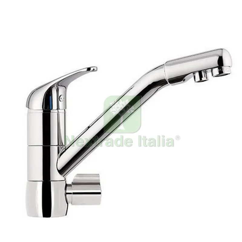 MISCELATORE LAVELLO A 3 VIE D'INGRESSO CON BOCCA GIREVOLE EPIC Cromo — Rubinetti e valvole — rif. FERX.DIA272-E066 MISCELATORE LAVELLO A 3 VIE D'INGRESSO CON BOCCA GIREVOLE EPIC Cromo — Rubinetti e valvole — rif. FERX.DIA272-E066