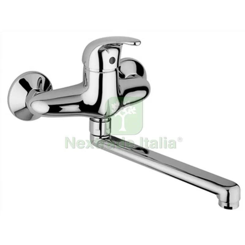 MISCELATORE MONOC. LAVELLO A MURO NETTUNO DUE Cromo — Rubinetti e valvole — rif. FERX.DIA274-N350 MISCELATORE MONOC. LAVELLO A MURO NETTUNO DUE Cromo — Rubinetti e valvole — rif. FERX.DIA274-N350
