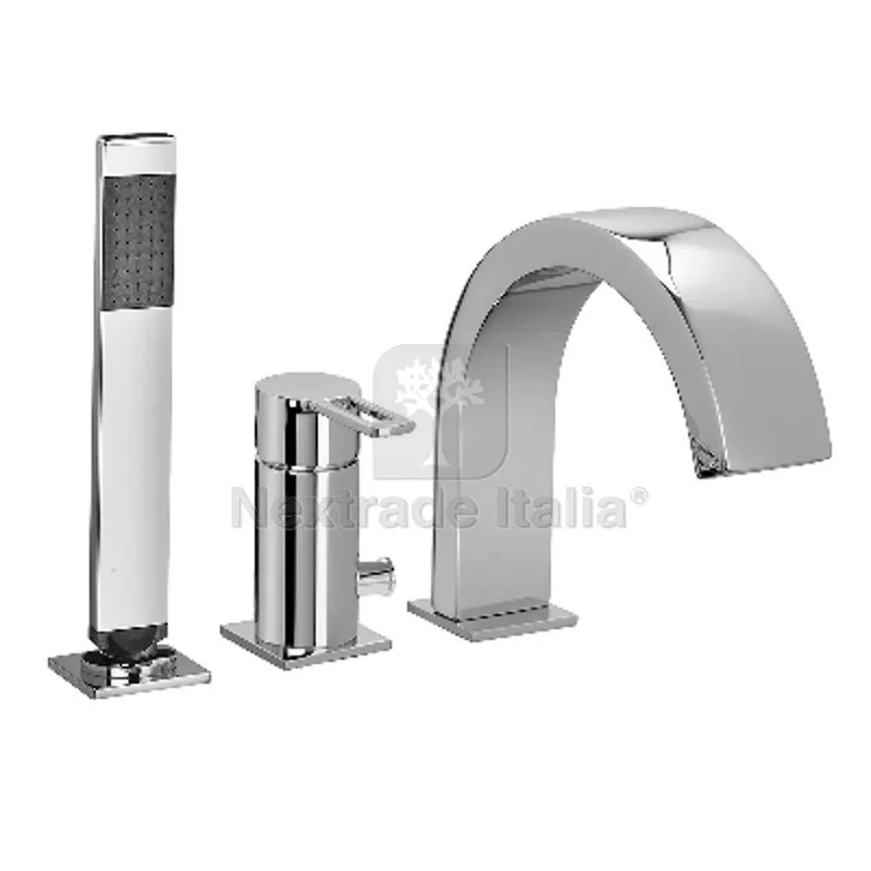 MISCELATORE BORDO VASCA CON DEVIATORE E BOCCA EROGAZIONE LINEA RINGO Cromo — Rubinetti e valvole — rif. FERX.DIA274-R532 MISCELATORE BORDO VASCA CON DEVIATORE E BOCCA EROGAZIONE LINEA RINGO Cromo — Rubinetti e valvole — rif. FERX.DIA274-R532