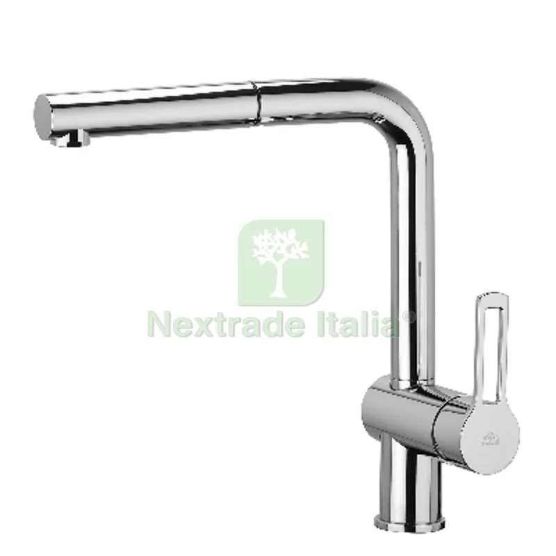 MISCELATORE MONOC. LAVELLO CON DOCCIA ESTRAIBILE LINEA RINGO Cromo — Rubinetti e valvole — rif. FERX.DIA274-R561 MISCELATORE MONOC. LAVELLO CON DOCCIA ESTRAIBILE LINEA RINGO Cromo — Rubinetti e valvole — rif. FERX.DIA274-R561