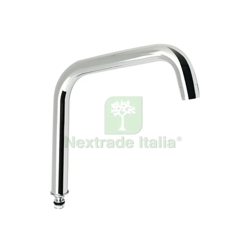Canna Tubo Alta D24 con Aeratore per Nettuno Due Cromo — Rubinetti e valvole — rif. FERX.DIA274-ZCANA123