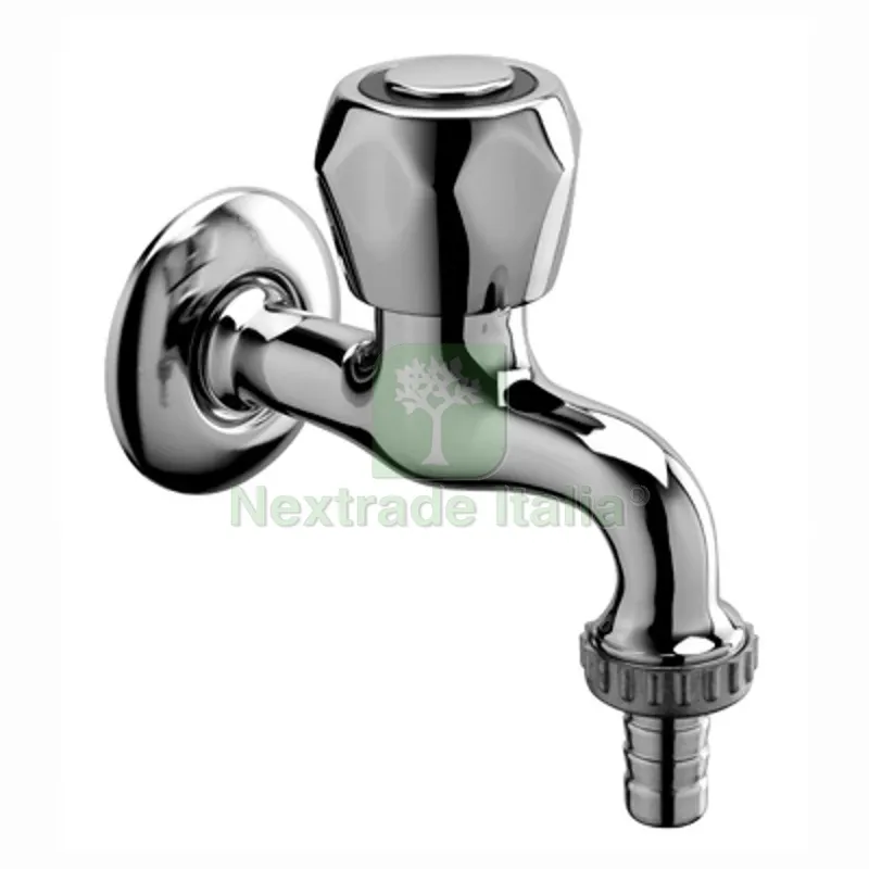 RUBINETTO PORTAGOMMA 1/2" CON ROSONE DANUBIO 1/2" — Tubi e raccordi — rif. FERX.DIA274-ZD211