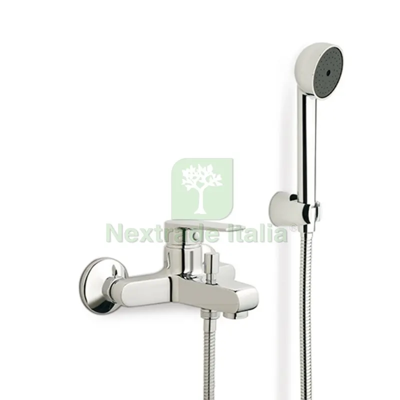 MISCELATORE MONOCOMANDO VASCA CON ACCESSORI LINEA LOGOS Cromo — Rubinetti e valvole — rif. FERX.DIA275-L130