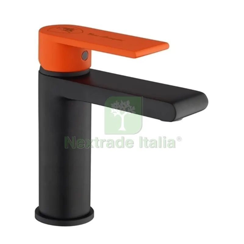 MISCELATORE MONOCOMANDO LAVABO LINEA LAGUNA Nero Opa Leva Nera+Leva Aranci — Rubinetti e valvole — rif. FERX.DIA276-LL010-NA MISCELATORE MONOCOMANDO LAVABO LINEA LAGUNA Nero Opa Leva Nera+Leva Aranci — Rubinetti e valvole — rif. FERX.DIA276-LL010-NA