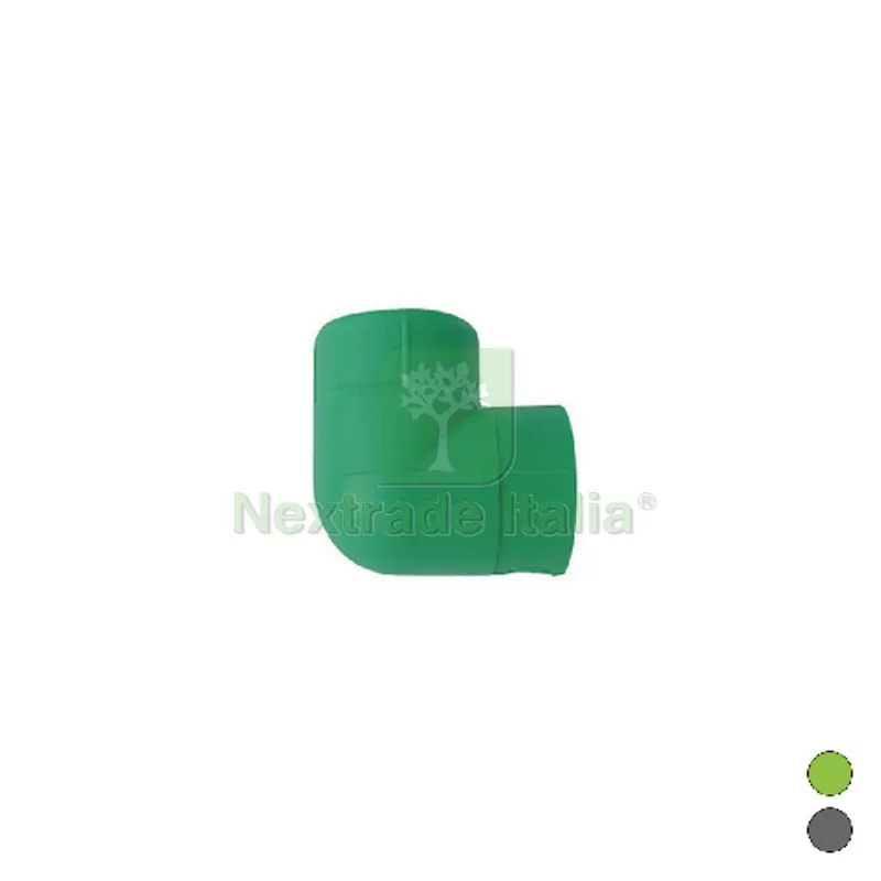 GOMITO LISCIO 90° FF IN POLIPROPILENE Diam. 20 Grigio — Pile e batterie — rif. FERX.DIA300-150-G20 GOMITO LISCIO 90° FF IN POLIPROPILENE Diam. 20 Grigio — Pile e batterie — rif. FERX.DIA300-150-G20