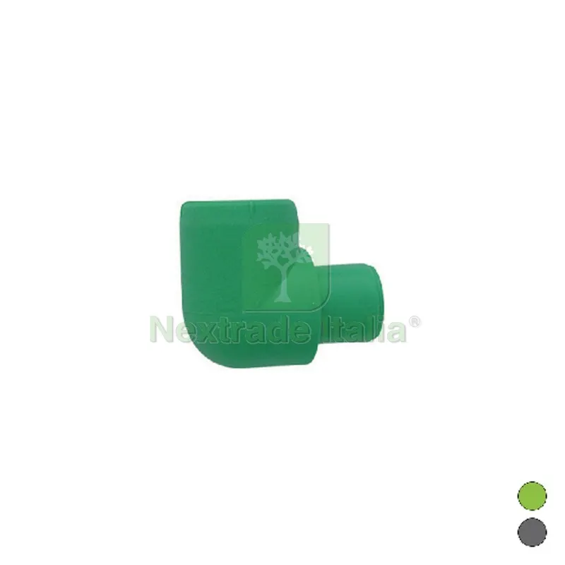 GOMITO LISCIO 90° MF IN POLIPROPILENE Diam. 20 Grigio — Pile e batterie — rif. FERX.DIA300-160-G20 GOMITO LISCIO 90° MF IN POLIPROPILENE Diam. 20 Grigio — Pile e batterie — rif. FERX.DIA300-160-G20