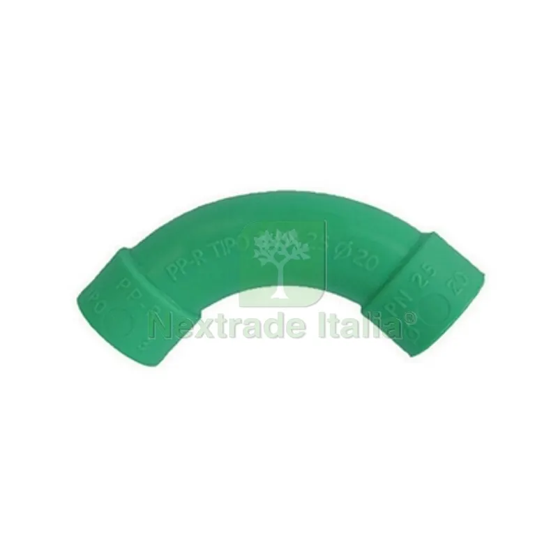 CURVA AMPIO RAGGIO IN POLIPROPILENE Diam. 25 — Tubi e raccordi — rif. FERX.DIA300-180-25 CURVA AMPIO RAGGIO IN POLIPROPILENE Diam. 25 — Tubi e raccordi — rif. FERX.DIA300-180-25