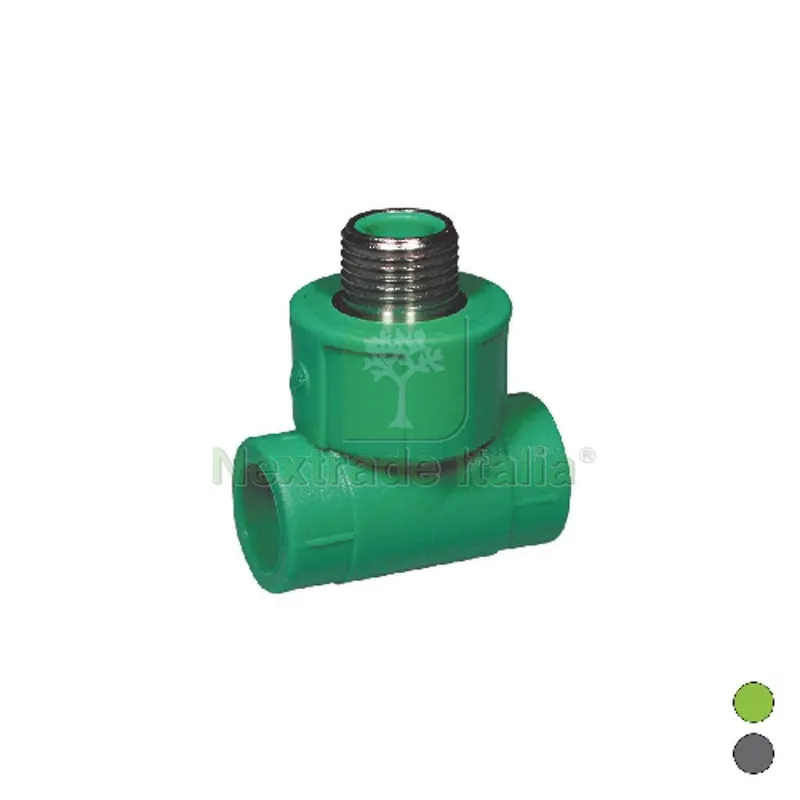 TEE FILETTATO MASCHIO IN POLIPROPILENE 1/2 x Diam. 20 — Pile e batterie — rif. FERX.DIA300-472-0420 TEE FILETTATO MASCHIO IN POLIPROPILENE 1/2 x Diam. 20 — Pile e batterie — rif. FERX.DIA300-472-0420