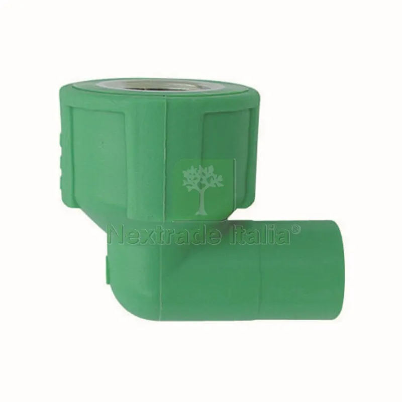 GOMITO FEMMINA FILETTATO IN POLIPROPILENE 1/2 x Diam. 20 M. — Tubi e raccordi — rif. FERX.DIA300-622-0420