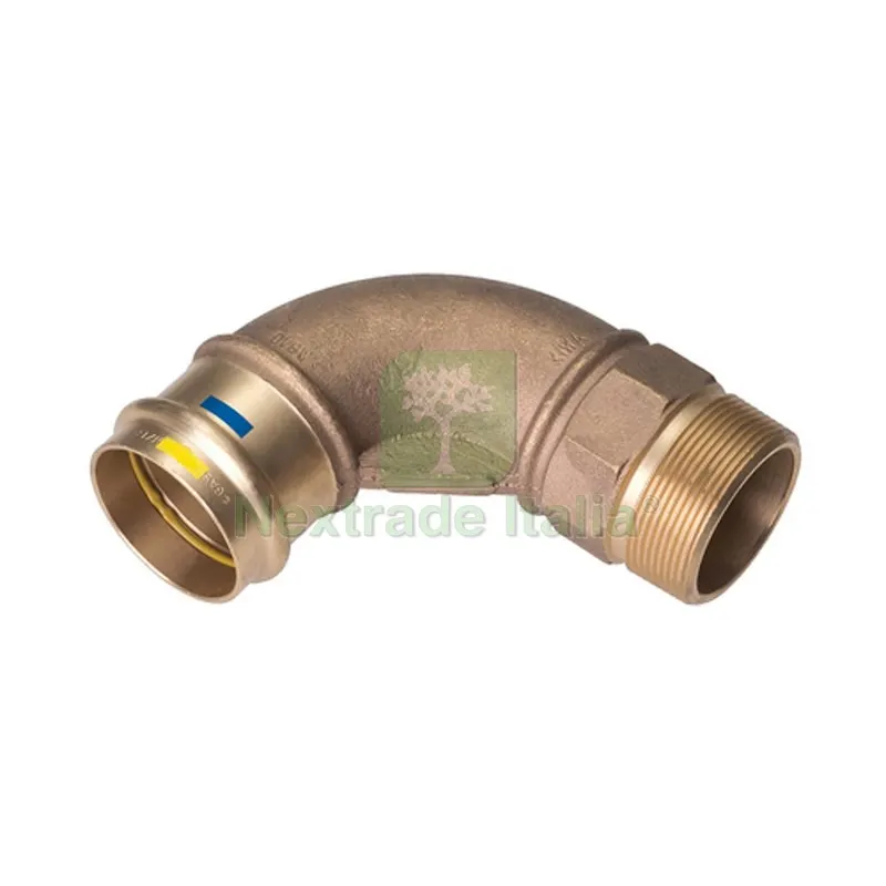 CURVA A 90° F/FILETTO M A PRESSARE ACQUA/GAS B ONE Diam 35 x 1"1/4 — Raccordi a pressare e multistrato — rif. FERX.DIA302-BP14001-0735