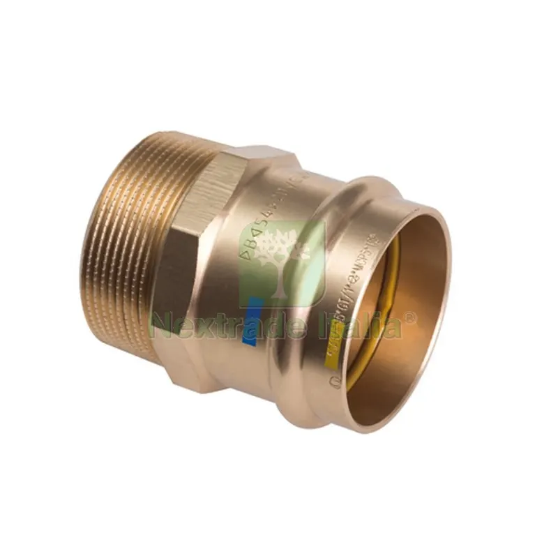 MANICOTTO F FILETTO M A PRESSARE ACQUA/GAS B ONE Diam 18 x 1/2 — Tubi e raccordi — rif. FERX.DIA302-BP14243-0418