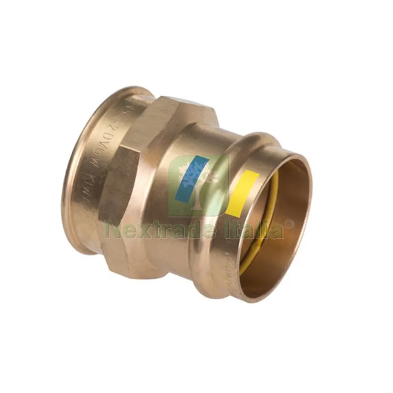 MANICOTTO F FILETTO F A PRESSARE ACQUA/GAS B ONE Diam 15 x 1/2 — Tubi e raccordi — rif. FERX.DIA302-BP14270-0415