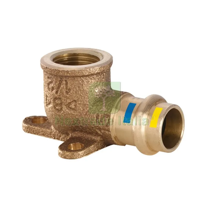 Gomito 90° F FIL.F con Flangia a 3 Fori a Pressare Acqua GAS B ONE Diam 15 x 1/2 — Raccordi a pressare e multistrato — rif. FERX.DIA302-BP14471-0415 Gomito 90° F FIL.F con Flangia a 3 Fori a Pressare Acqua GAS B ONE Diam 15 x 1/2 — Raccordi a pressare e multistrato — rif. FERX.DIA302-BP14471-0415