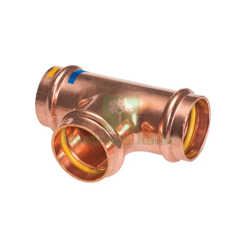 TEE UGUALE FFF A PRESSARE ACQUA/GAS B ONE Diam. 12 — Raccordi a pressare e multistrato — rif. FERX.DIA302-BP15130-12 TEE UGUALE FFF A PRESSARE ACQUA/GAS B ONE Diam. 12 — Raccordi a pressare e multistrato — rif. FERX.DIA302-BP15130-12