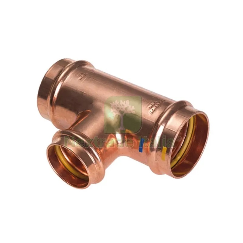 TEE RIDOTTO CENTRALE FFF A PRESSARE PER ACQUA GAS B ONE Diam. 22x18x22 — Raccordi a pressare e multistrato — rif. FERX.DIA302-BP15130R-2218 TEE RIDOTTO CENTRALE FFF A PRESSARE PER ACQUA GAS B ONE Diam. 22x18x22 — Raccordi a pressare e multistrato — rif. FERX.DIA302-BP15130R-2218