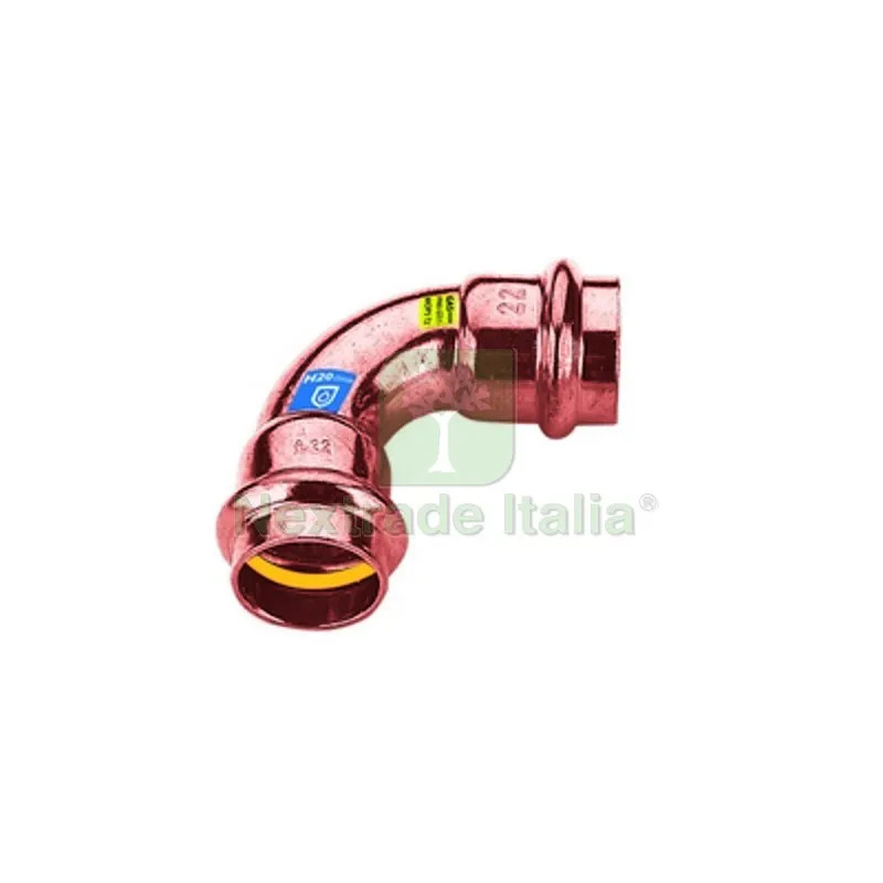 CURVA IN RAME A PRESSARE 90° FF ACQUA/GAS Diam. 15 — Raccordi a pressare e multistrato — rif. FERX.DIA302-FRS9002-15 CURVA IN RAME A PRESSARE 90° FF ACQUA/GAS Diam. 15 — Raccordi a pressare e multistrato — rif. FERX.DIA302-FRS9002-15