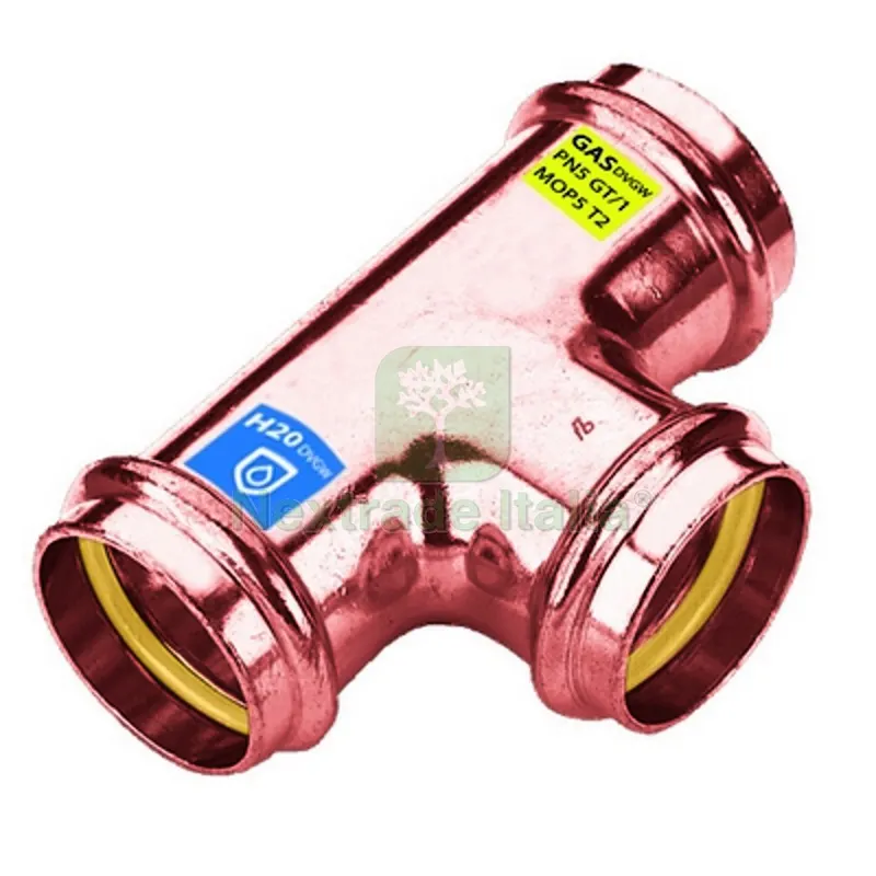 T IN RAME A PRESSARE FFF ACQUA/GAS Diam. 15 — Raccordi a pressare e multistrato — rif. FERX.DIA302-FRS9130-15 T IN RAME A PRESSARE FFF ACQUA/GAS Diam. 15 — Raccordi a pressare e multistrato — rif. FERX.DIA302-FRS9130-15