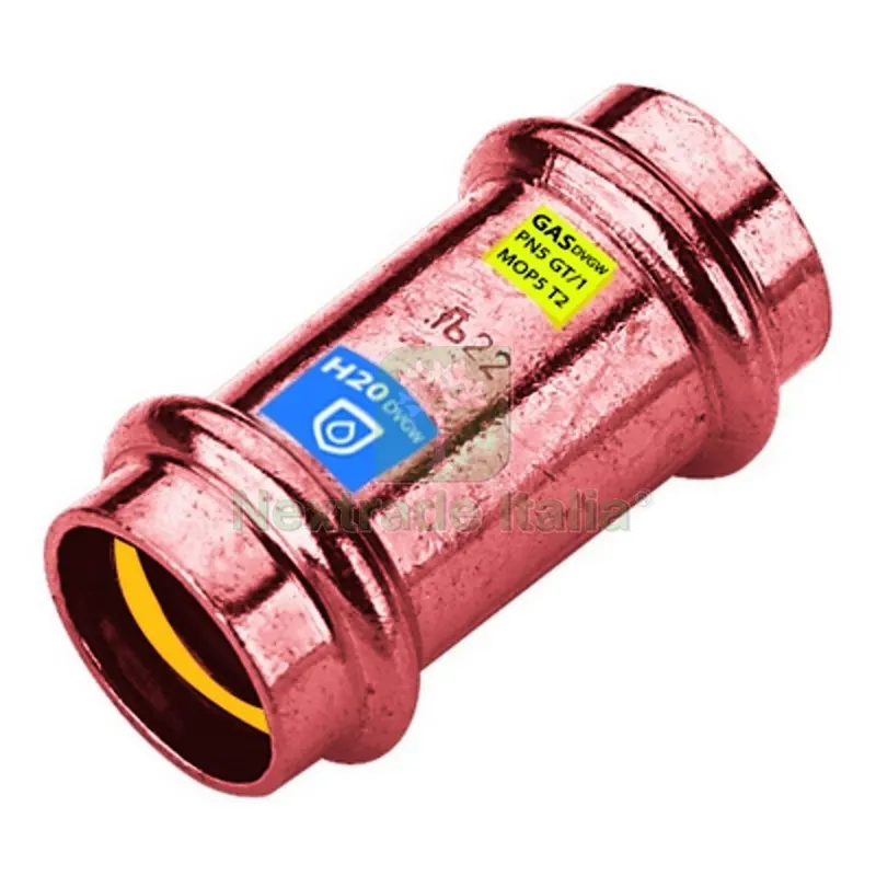 MANICOTTO C/BATTUTA A PRESSIONE FF ACQUA/GAS Diam. 28 — Tubi e raccordi — rif. FERX.DIA302-FRS9270-28