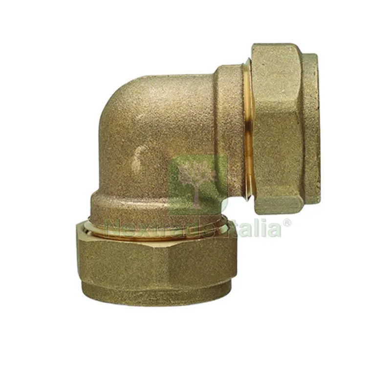GOMITO FF IN OTTONE A COMPRESSIONE PER RAME Diam. 22 — Tubi e raccordi — rif. FERX.DIA303-ROT6002-22 GOMITO FF IN OTTONE A COMPRESSIONE PER RAME Diam. 22 — Tubi e raccordi — rif. FERX.DIA303-ROT6002-22