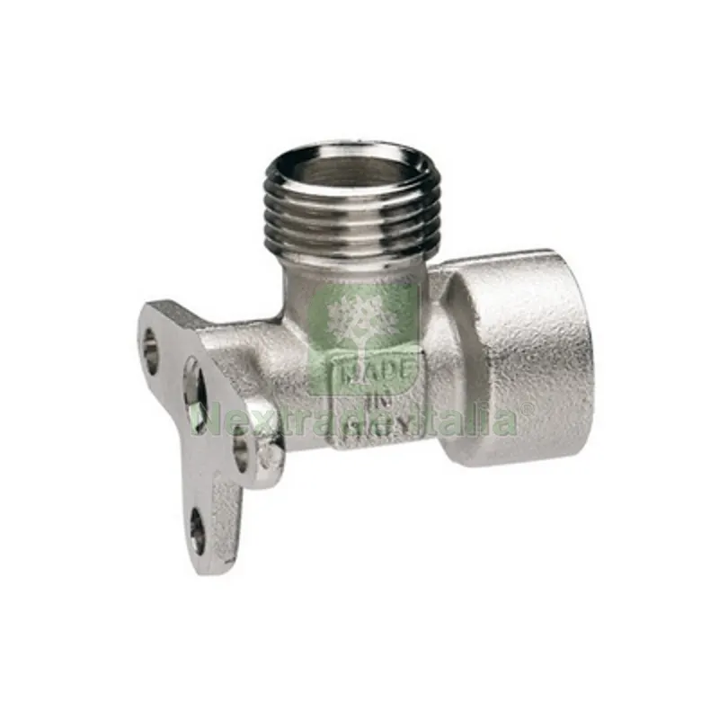 RACCORDO A "L" FEMMINA CON ATTACCO A MURO 1/2" — Tubi e raccordi — rif. FERX.DIA304-M548-04